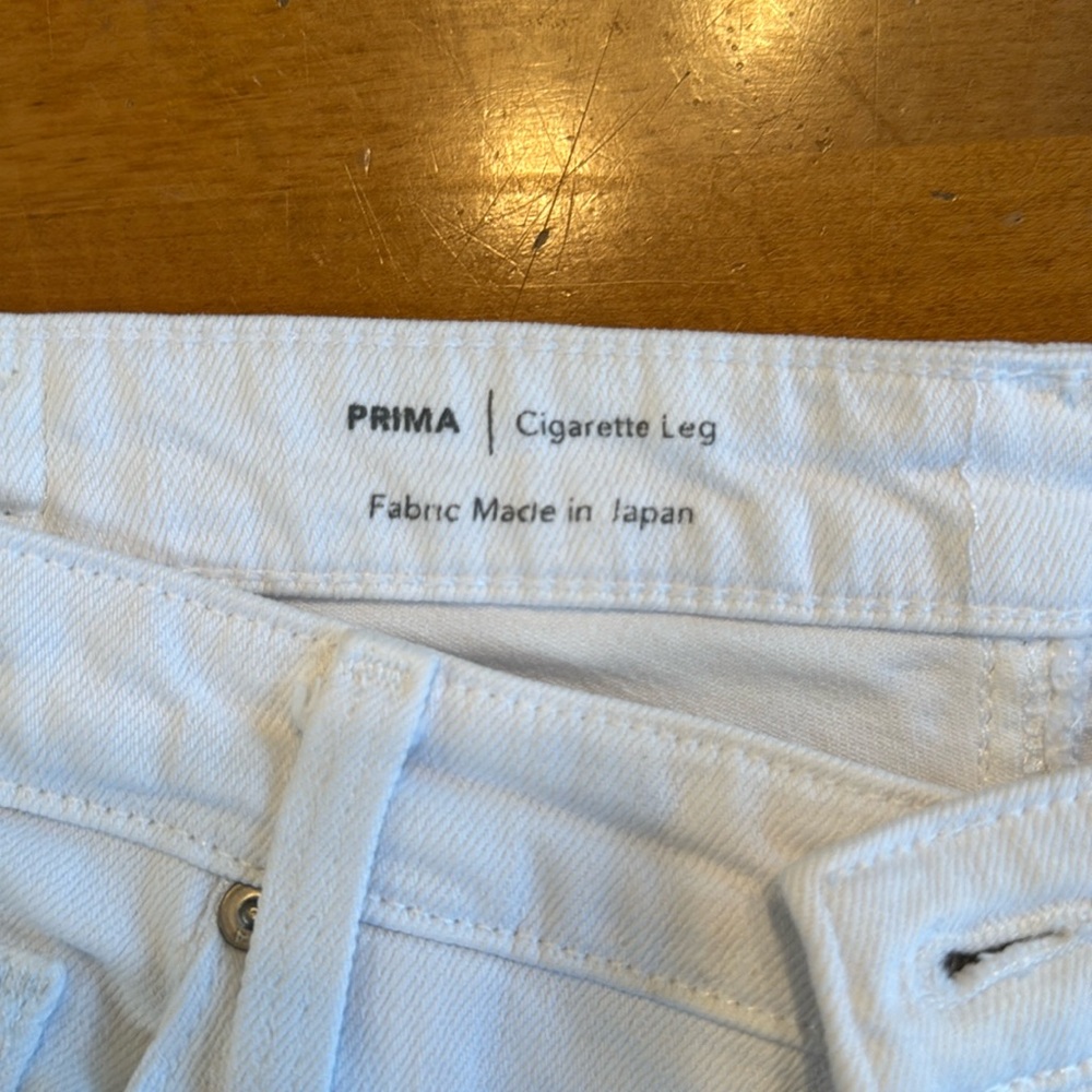 Japanese White Denim Cigarette Jeans!